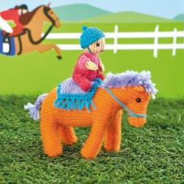 Jockey Horse Rider Toy Knitting Pattern Knitting Pattern