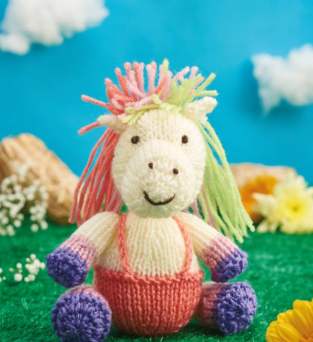 Colourful Horse Toy Knitting Pattern Knitting Pattern