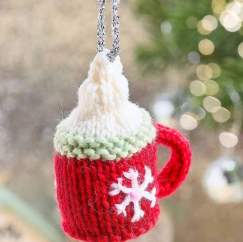Hot Chocolate Bauble | Christmas Knitting Pattern Knitting Pattern