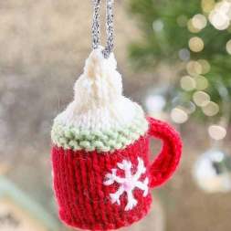 Hot Chocolate Bauble | Christmas Knitting Pattern Knitting Pattern
