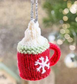 Hot Chocolate Bauble | Christmas Knitting Pattern Knitting Pattern