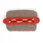 Hot Dog Dishcloth Knitting Pattern Knitting Pattern