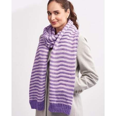 How To Knit a Shadow Knit Scarf Knitting Pattern
