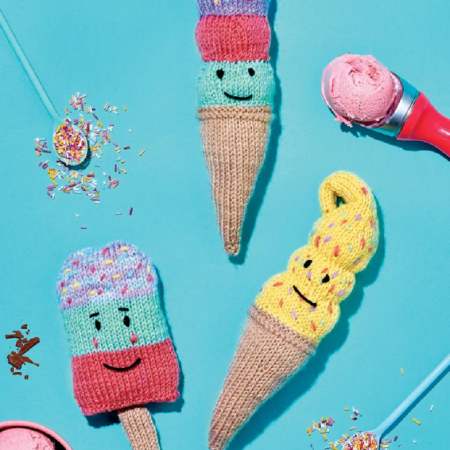 Ice Creams & Ice Lolly Knitting Pattern