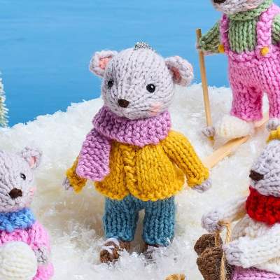 Merry Mice Bauble-along: Part Two - Ice Skating Mouse