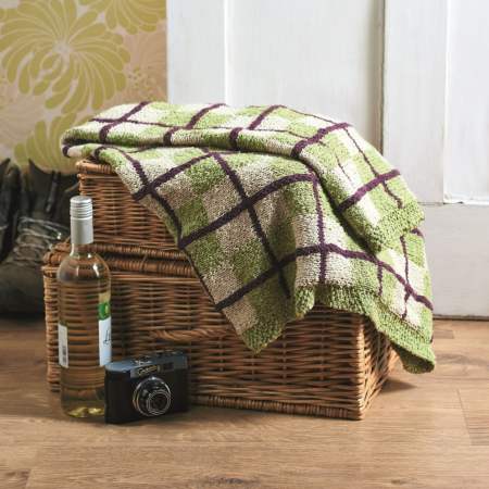 Tartan Picnic Beginner Blanket Project Knitting Pattern