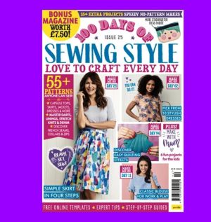 100 Days of Sewing Style Bonus Patterns Templates Issue 25