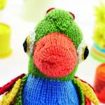 Tropical Parrot Toy Knitting Pattern Knitting Pattern