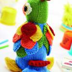 Tropical Parrot Toy Knitting Pattern Knitting Pattern