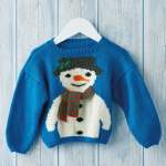 Child’s Christmas Snowman Jumper Pattern Knitting Pattern