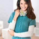Short Sleeve Cabled Jumper Knitting Pattern