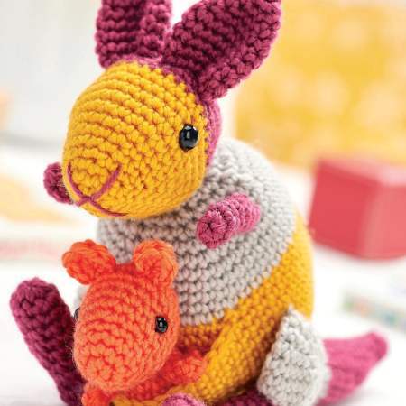 Kangaroo and Joey crochet Pattern