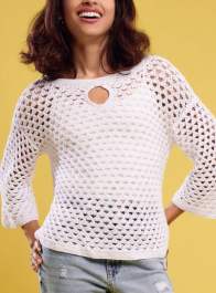 Keyhole Front Top Knitting Pattern
