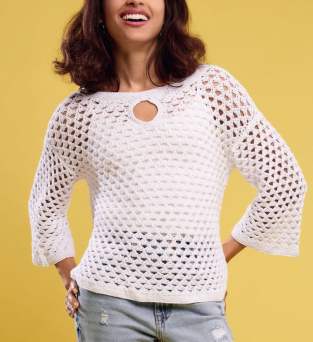 Keyhole Front Top Knitting Pattern Knitting Pattern