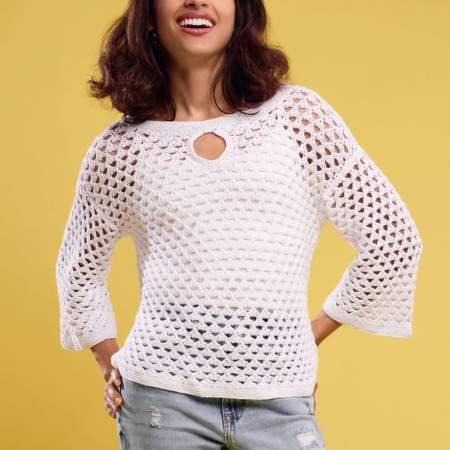 Keyhole Front Top Knitting Pattern Knitting Pattern