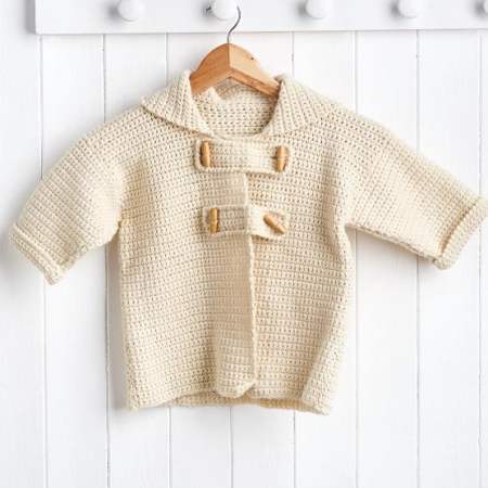 Kid’s Duffle Coat crochet Pattern