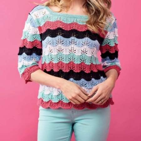 Scallop Sweater To Knit For Summer Knitting Pattern