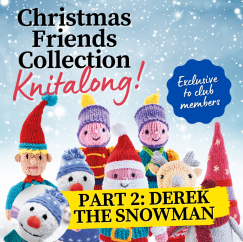 Christmas Friends Knitalong Part 2: Derek the Snowman Knitting Pattern