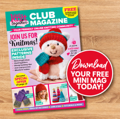 Let’s Knit Together Member’s Mini Mag: Christmas 2026 - Knitting Pattern