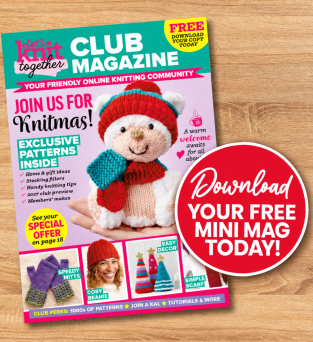 Let’s Knit Together Member’s Mini Mag: Christmas 2026 Knitting Pattern