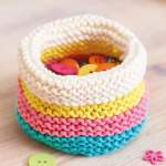 Knitted Basket and Vase Cover Knitting Pattern