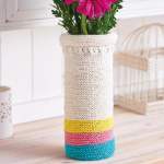 Knitted Basket and Vase Cover Knitting Pattern