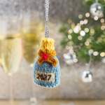 Knitted Champagne Bottle Prosecco New Year Bauble Knitting Pattern Knitting Pattern