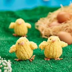 Mini Fluffy Chicks Easter Knitting Pattern Knitting Pattern