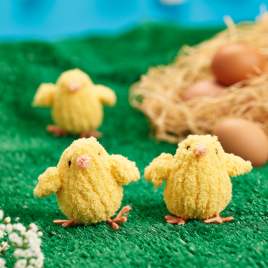 Mini Fluffy Chicks Easter Knitting Pattern Knitting Pattern