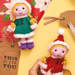 Knitted Christmas Dolls Knitting Pattern