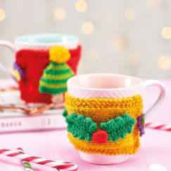 Christmas Mug Cosies Knitting Pattern