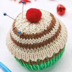 Mini Cupcake Pincushion Knitting Pattern