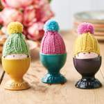 Pom-Pom Egg Cosies Knitting Pattern Knitting Pattern