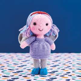 Knit VS Crochet Simple Fairy Doll Pattern Knitting Pattern
