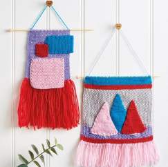 Knitted Geometric Wall Hanging Knitting Pattern