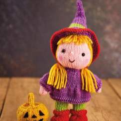 Knitted Halloween Witch Knitting Pattern