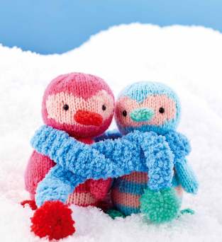 Winter Penguins Toy With Scarf Knitting Pattern Knitting Pattern