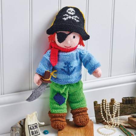 Val Pierce Pirate Toy Knitting Pattern