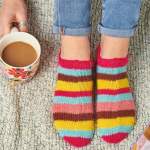 Knitted Slipper Socks Knitting Pattern