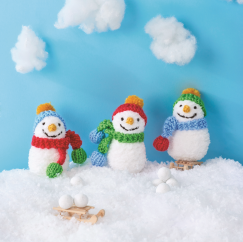 Snowman Family Knitting Pattern