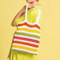 Striped Shoulder Bag Knitting Pattern