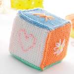Easy Embroidered Baby Blocks Knitting Pattern Knitting Pattern