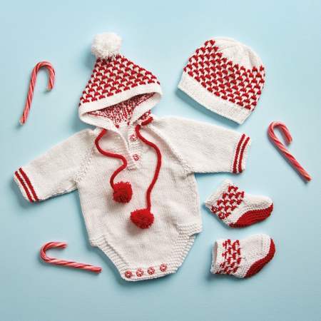 Christmas Baby Romper Knitting Pattern