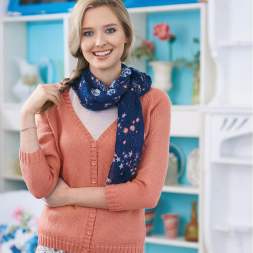 Classic Button-Front Cardigan Knitting Pattern Knitting Pattern