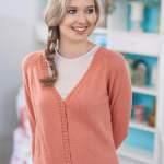 Classic Button-Front Cardigan Knitting Pattern Knitting Pattern