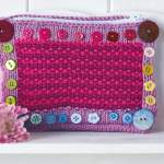 Knitted cushion cover, purse, heart and corsage set Knitting Pattern