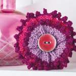 Knitted cushion cover, purse, heart and corsage set Knitting Pattern
