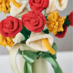 Knitted flowers Knitting Pattern