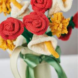 Knitted flowers Knitting Pattern