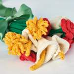 Knitted flowers Knitting Pattern